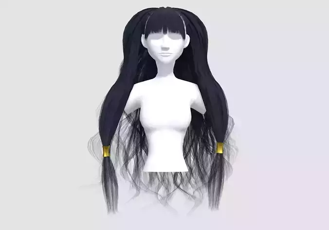 Stylized Wavy Hairstyle 