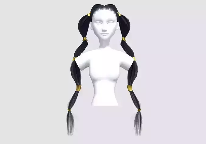 Stylized Ponytails Hairstyle 