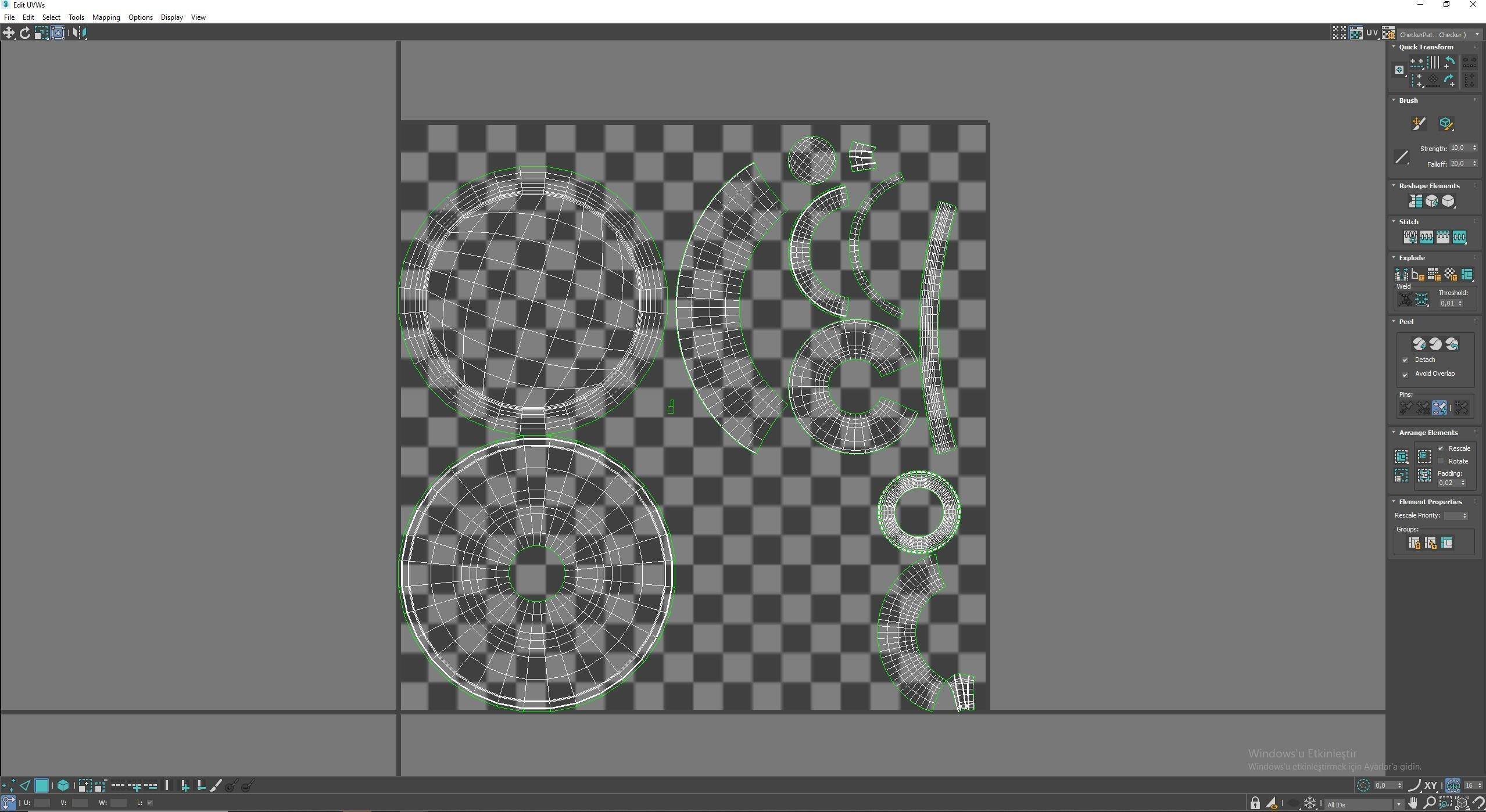 Candle Holder Low-poly 3D model_9
