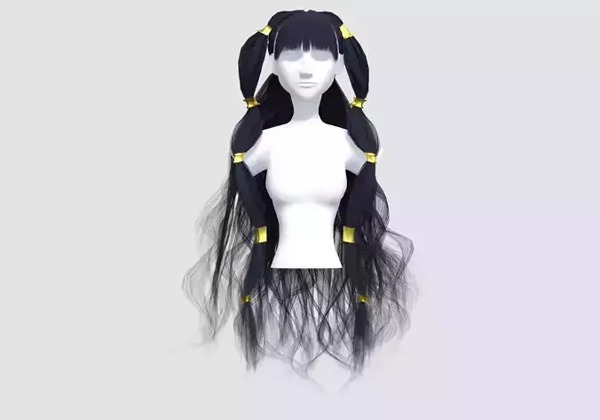 Stylized Long Hairstyle 