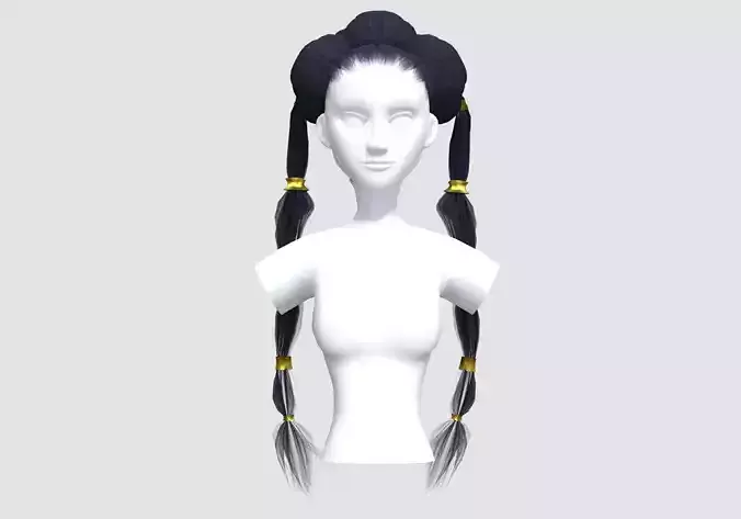 Stylized Bun Hairstyle 