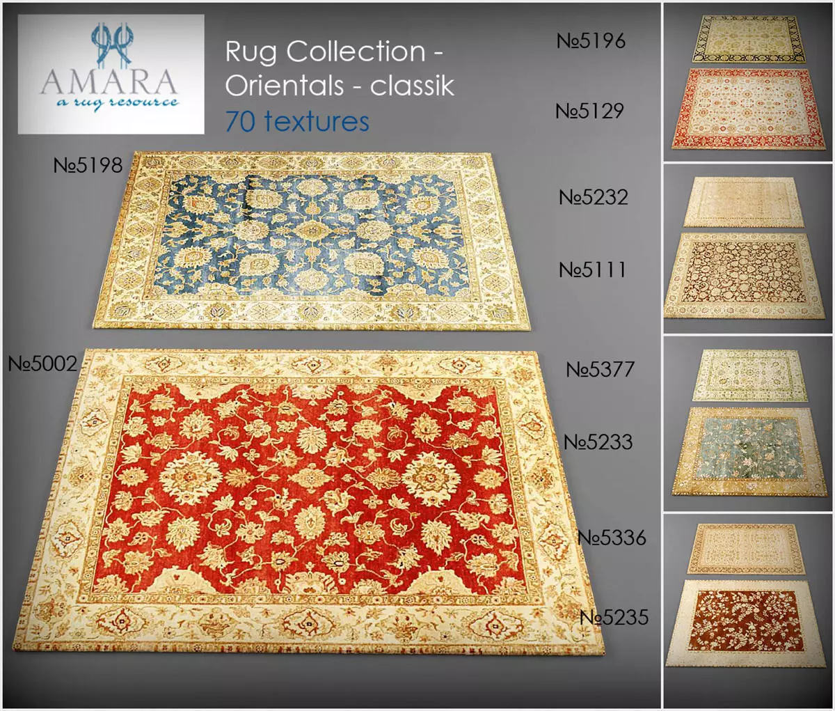 Carpets vol25 3dmodels  Low-poly 3D model_0
