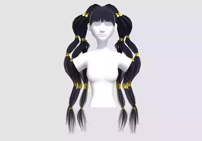 Ponytails Stylized Hairstyle 