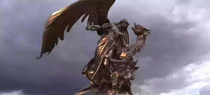 Angel and Demon statue 5