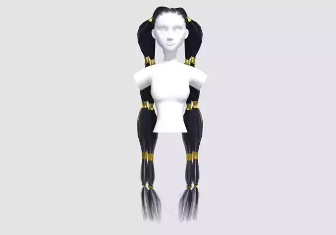 Long Pigtails Hairstyle 