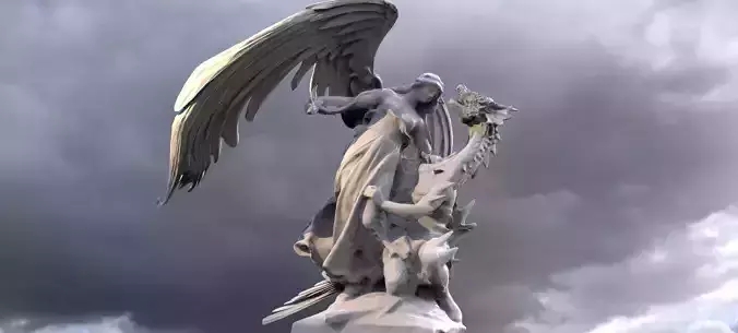 Angel and Demon statue 6