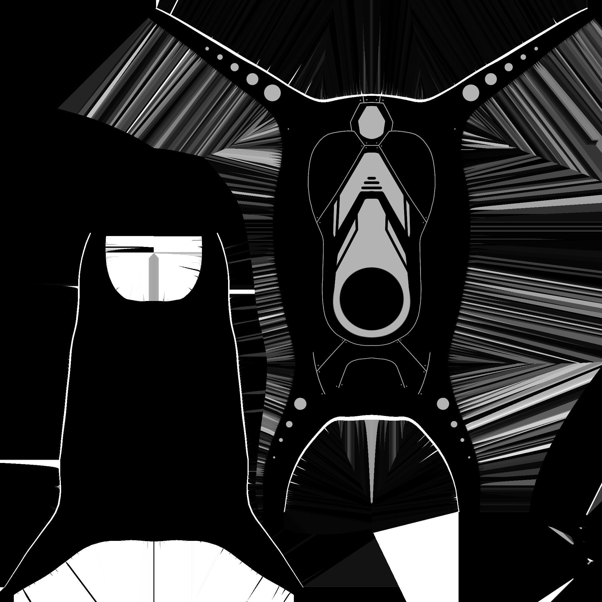 SciFi Backpack G10 Aluminum - Fashion Character Design Low-poly 3D model_21