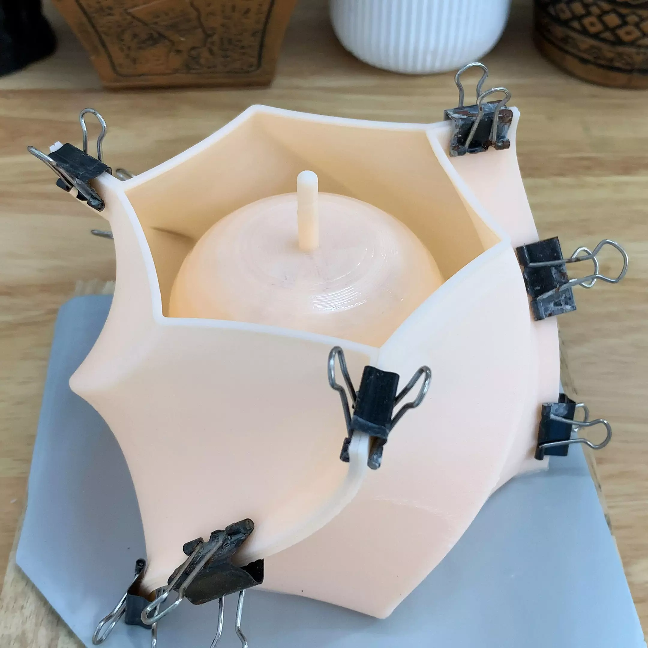 flower pot 3D mold printing - reusable mold 3D print model_0