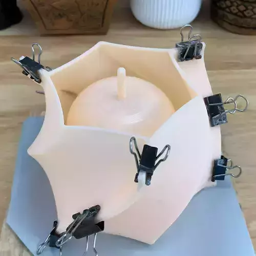 flower pot 3D mold printing - reusable mold 3D print model