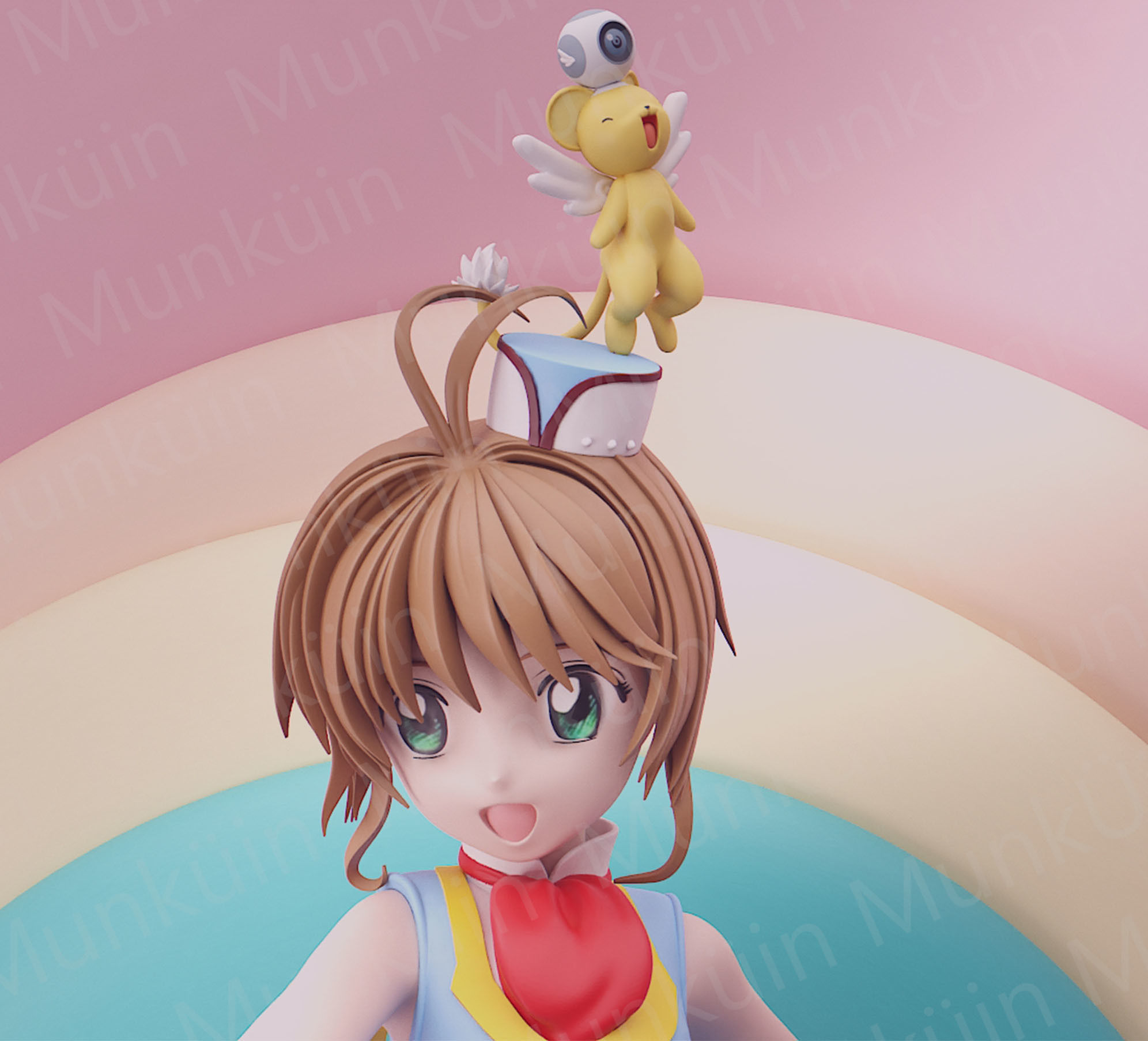 Sakura Penguin Fan Art 3D print model_16