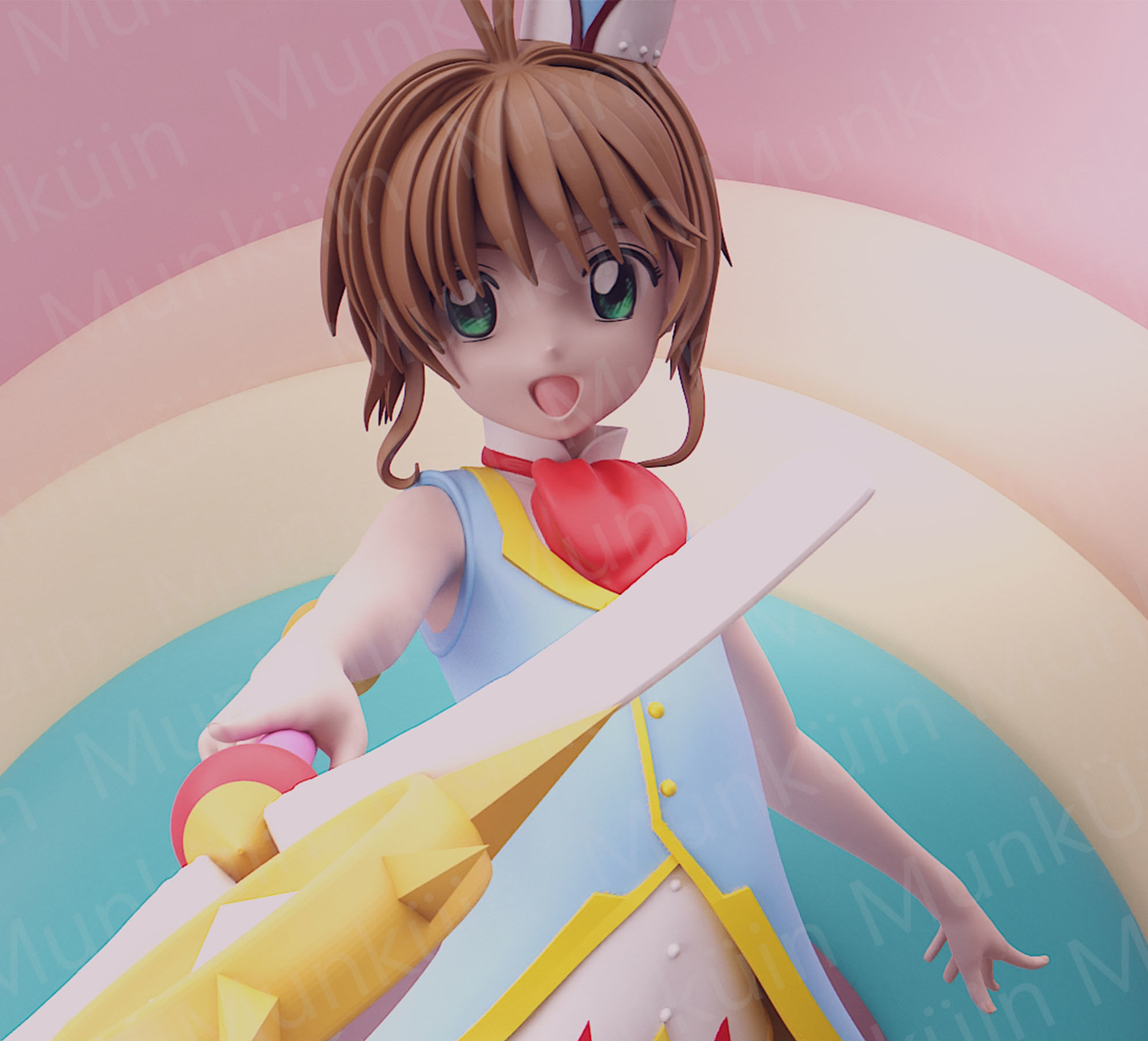 Sakura Penguin Fan Art 3D print model_17