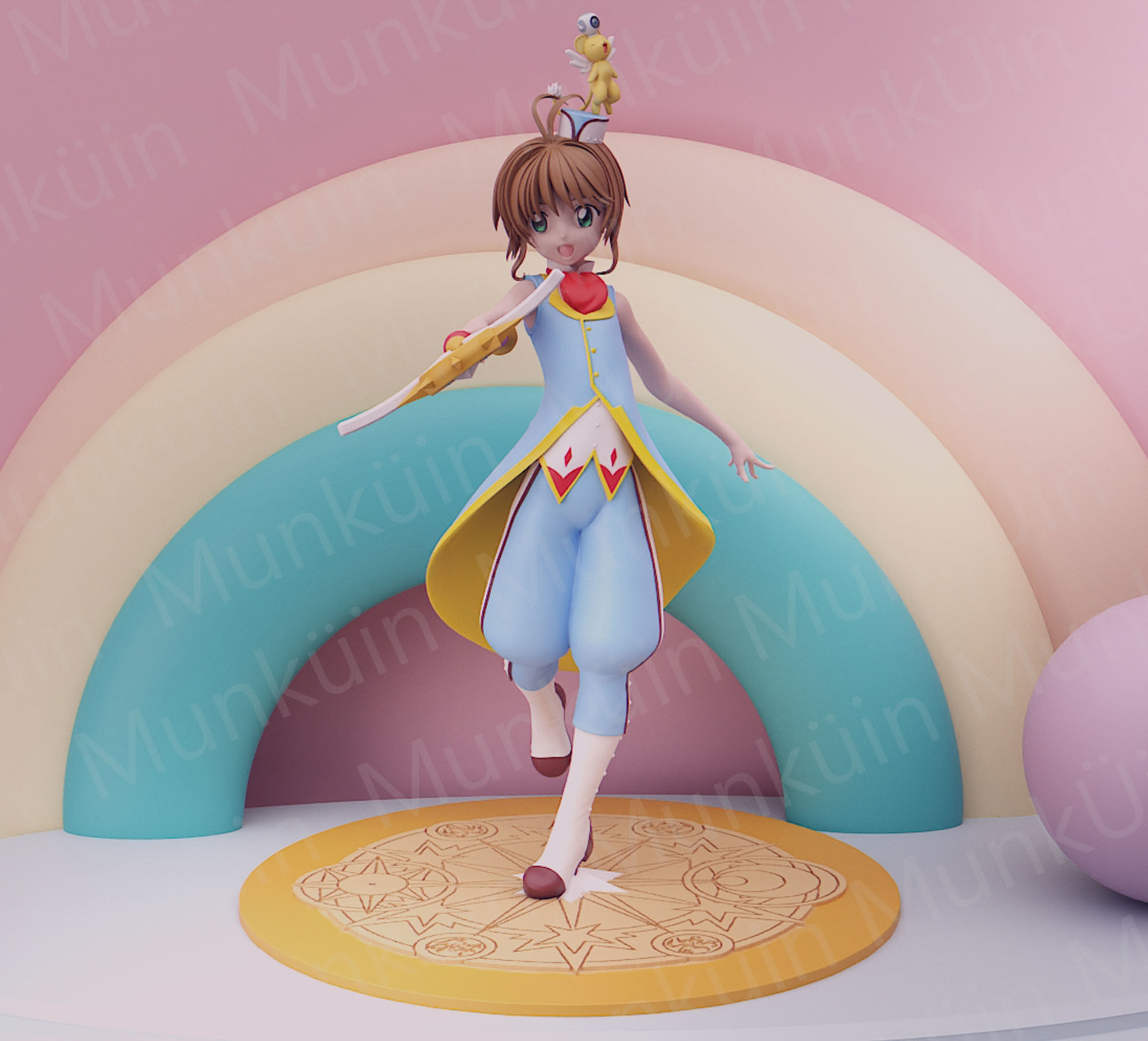Sakura Penguin Fan Art 3D print model_14