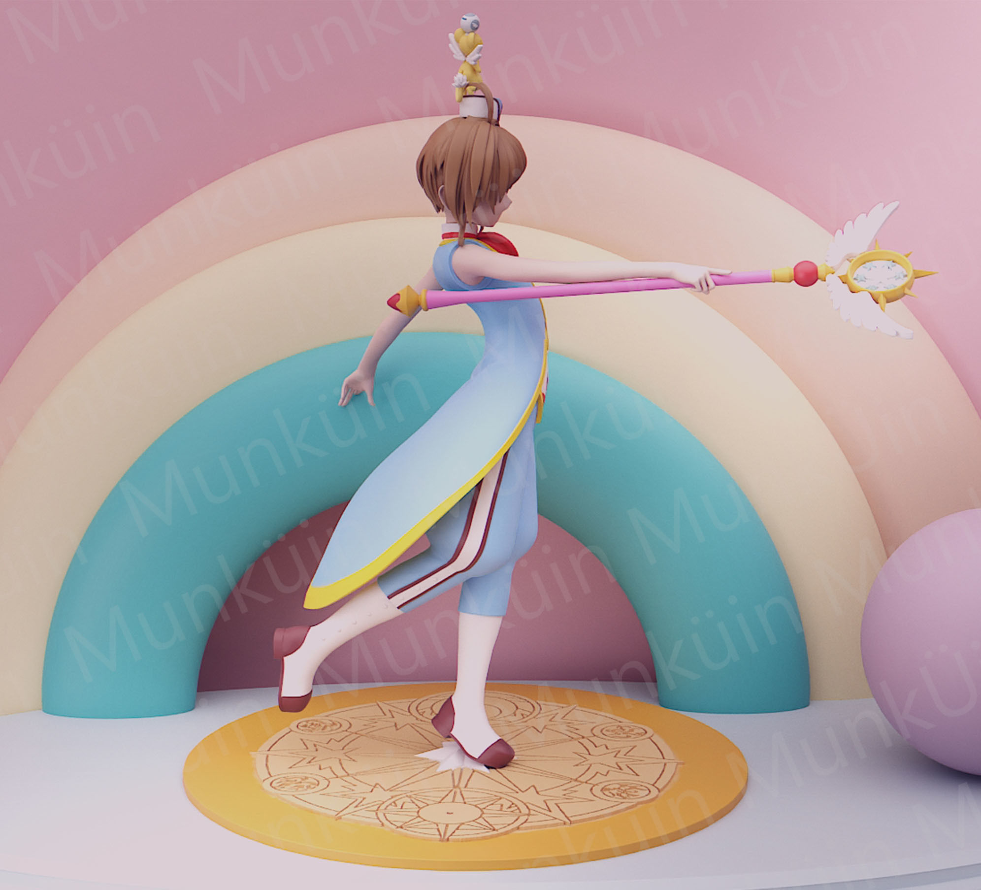 Sakura Penguin Fan Art 3D print model_6