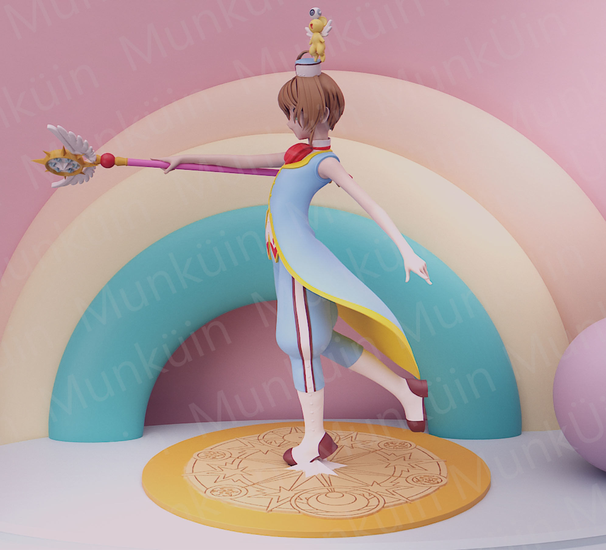 Sakura Penguin Fan Art 3D print model_4