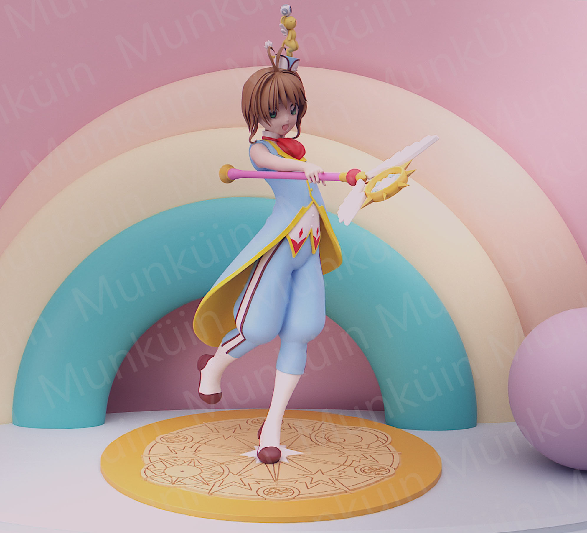 Sakura Penguin Fan Art 3D print model_21