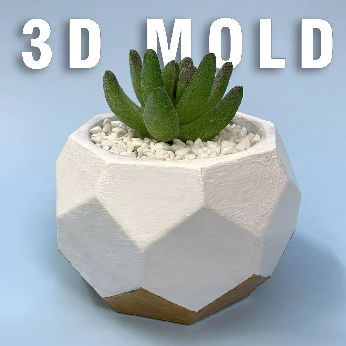 Geometric planter mold - 3D pot printing 3D print model