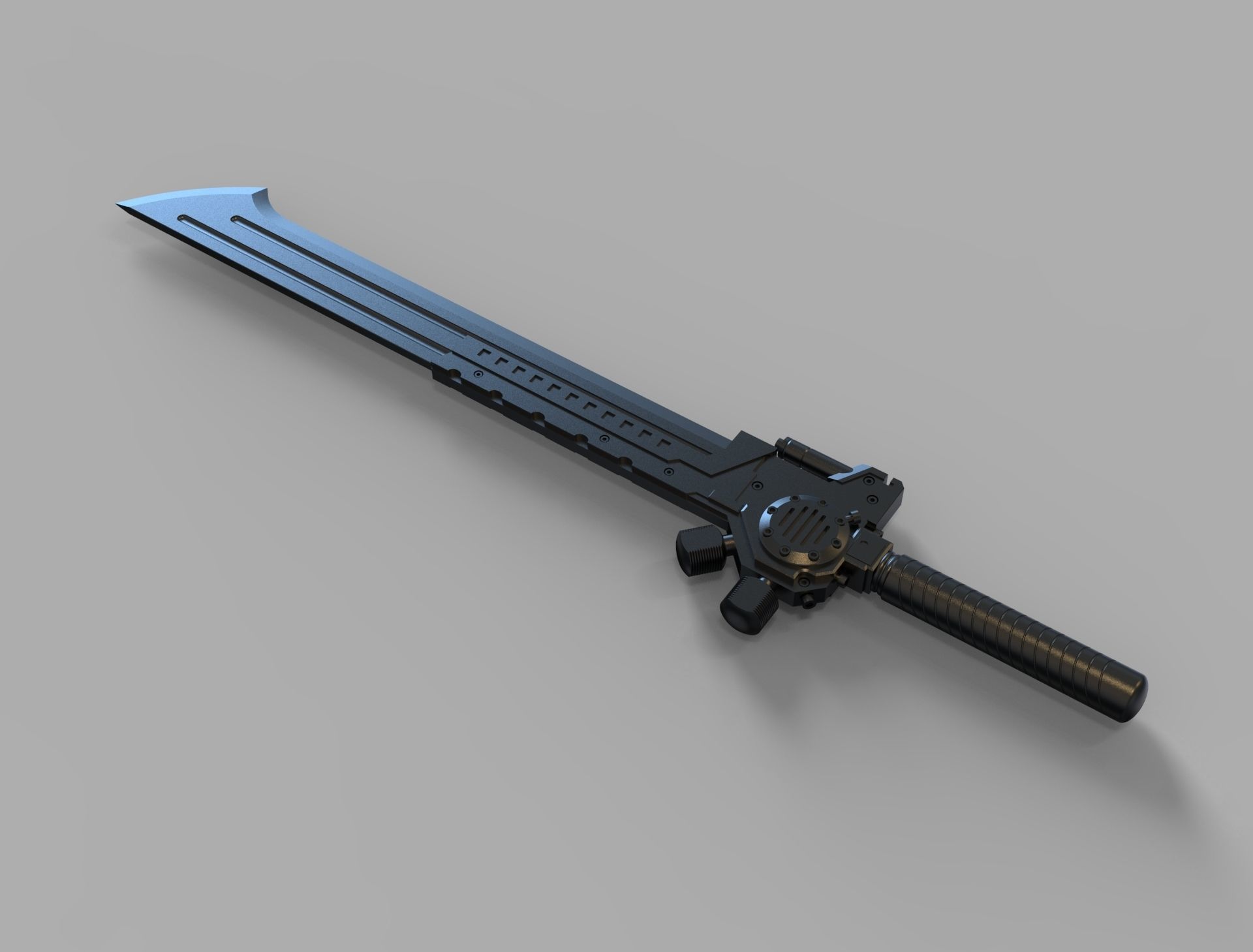 sword steampunk  3D print model 3D print model_3