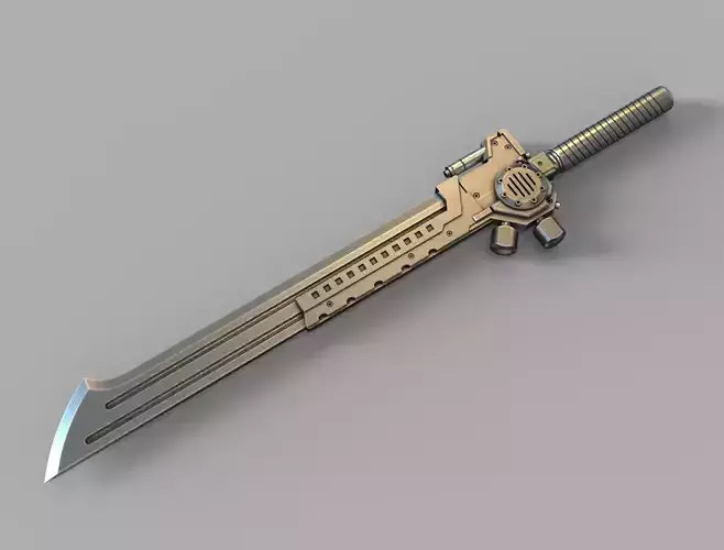 sword steampunk  3D print model 3D print model