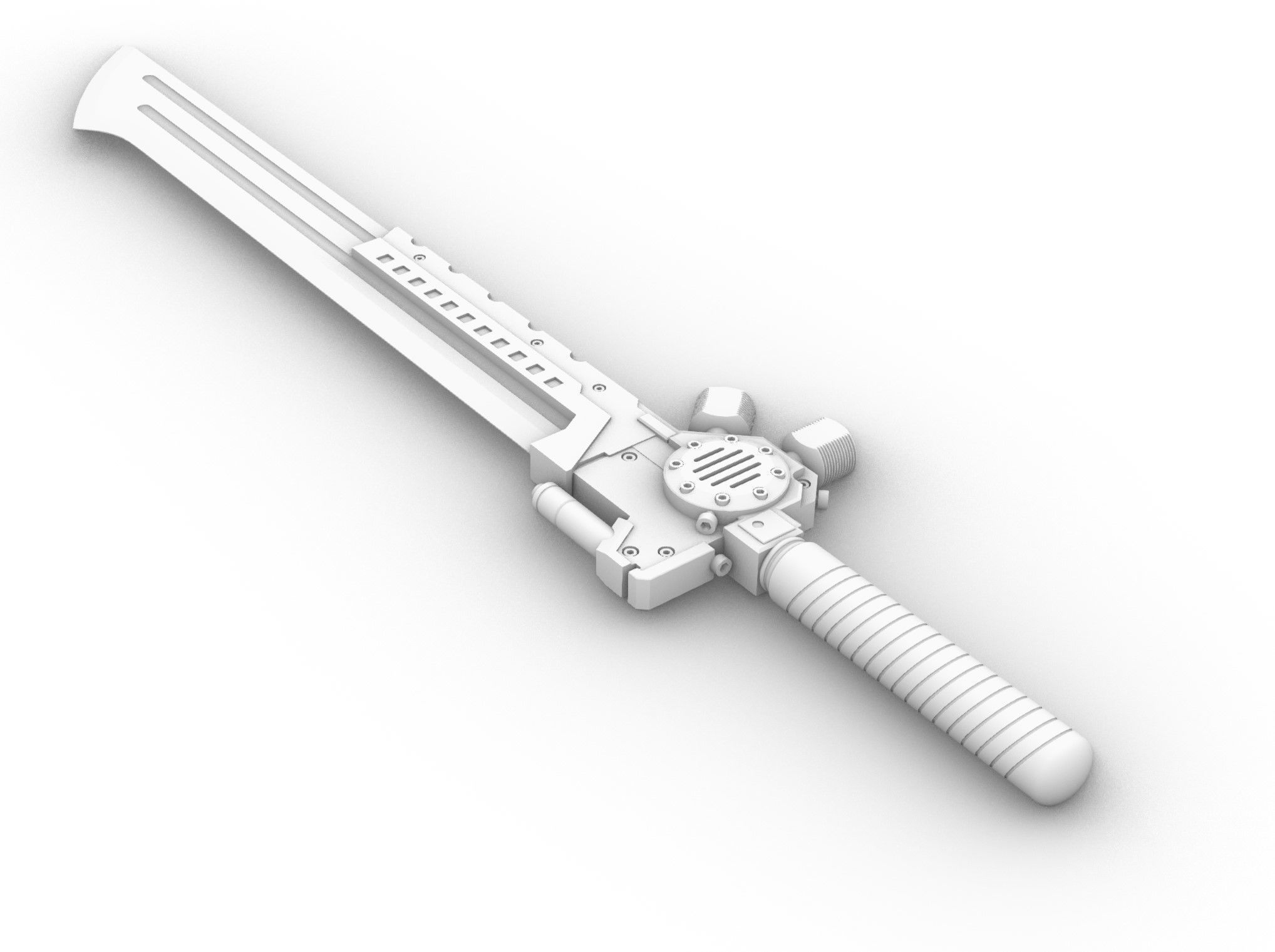 sword steampunk  3D print model 3D print model_9