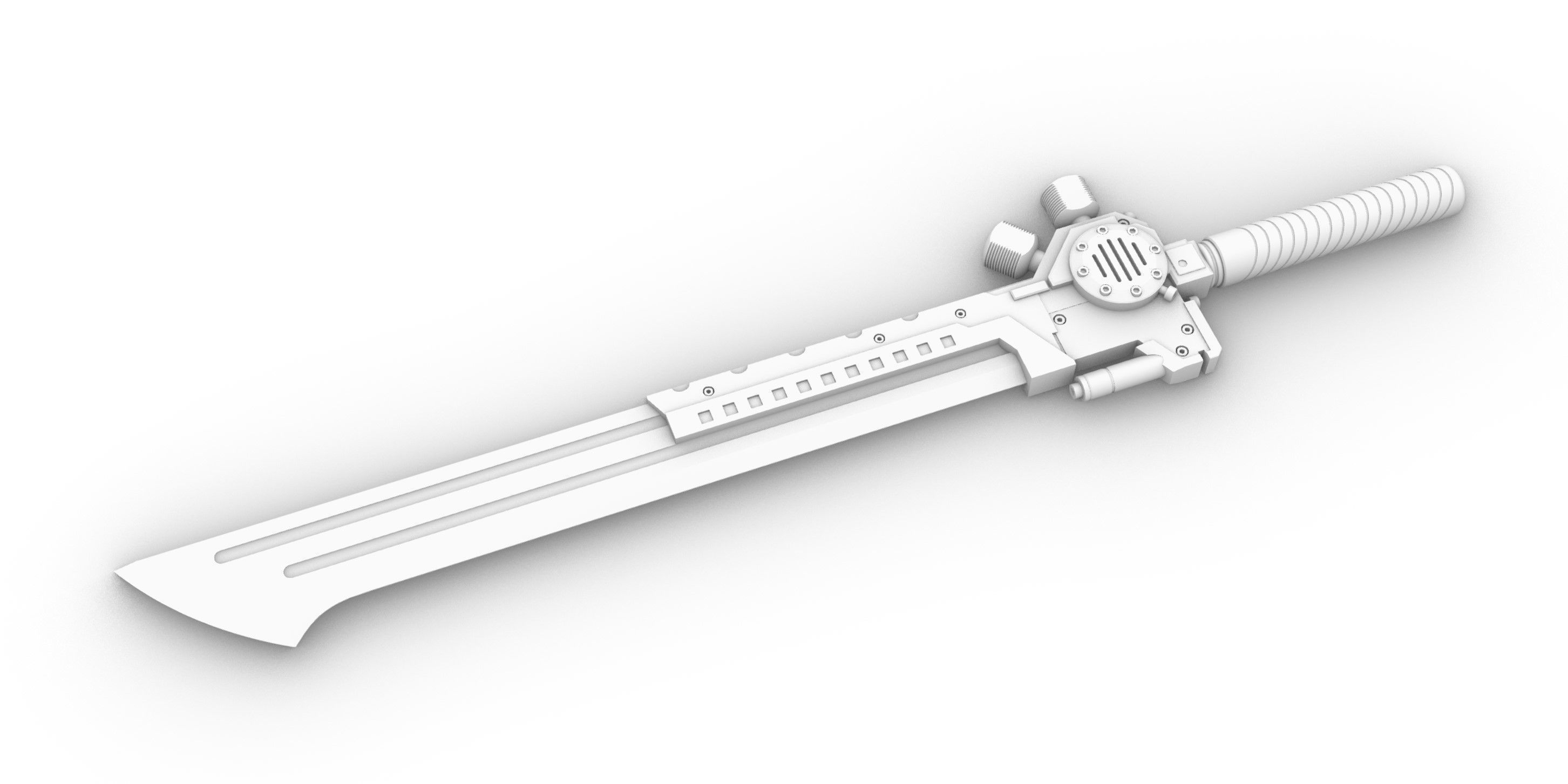 sword steampunk  3D print model 3D print model_6