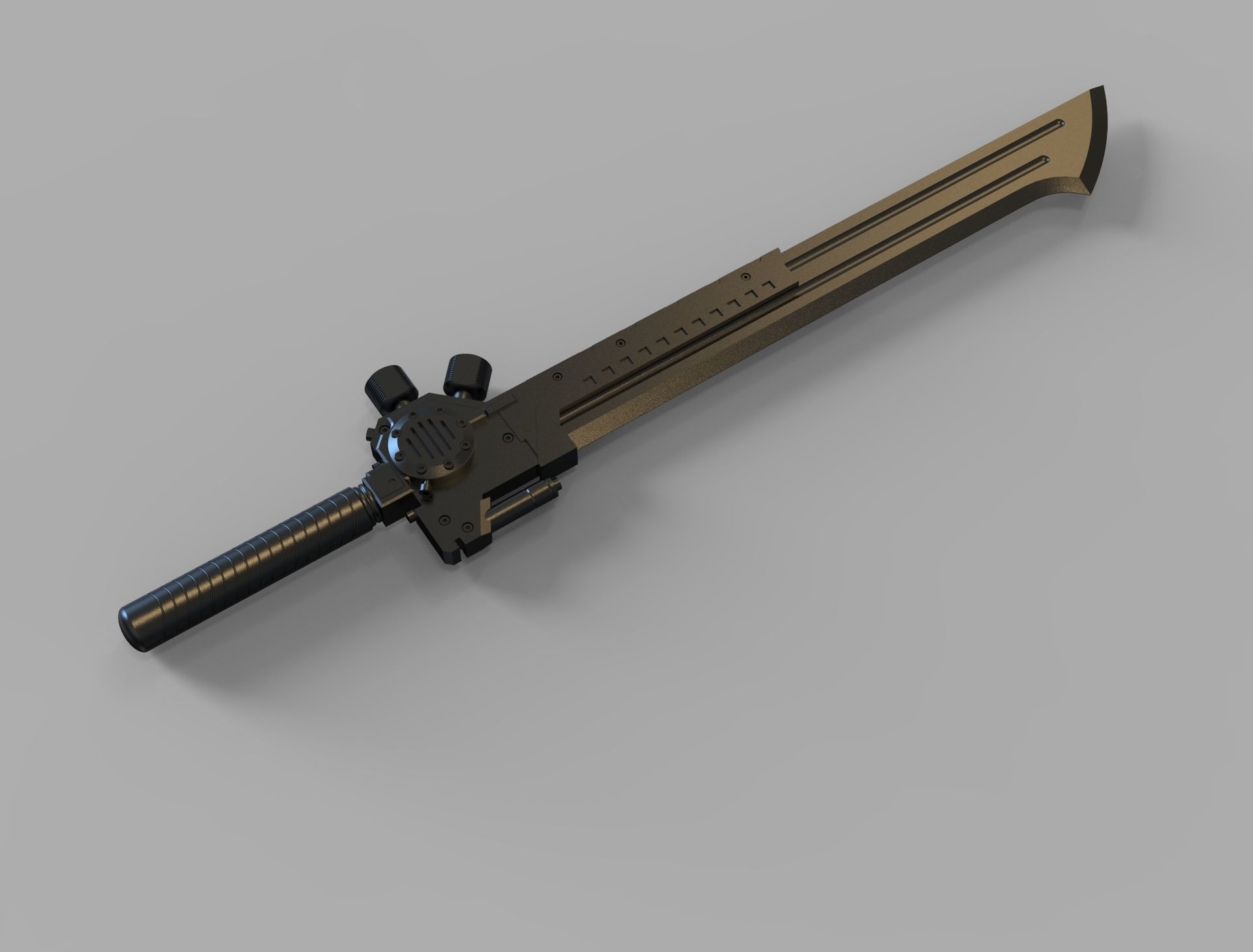 sword steampunk  3D print model 3D print model_13