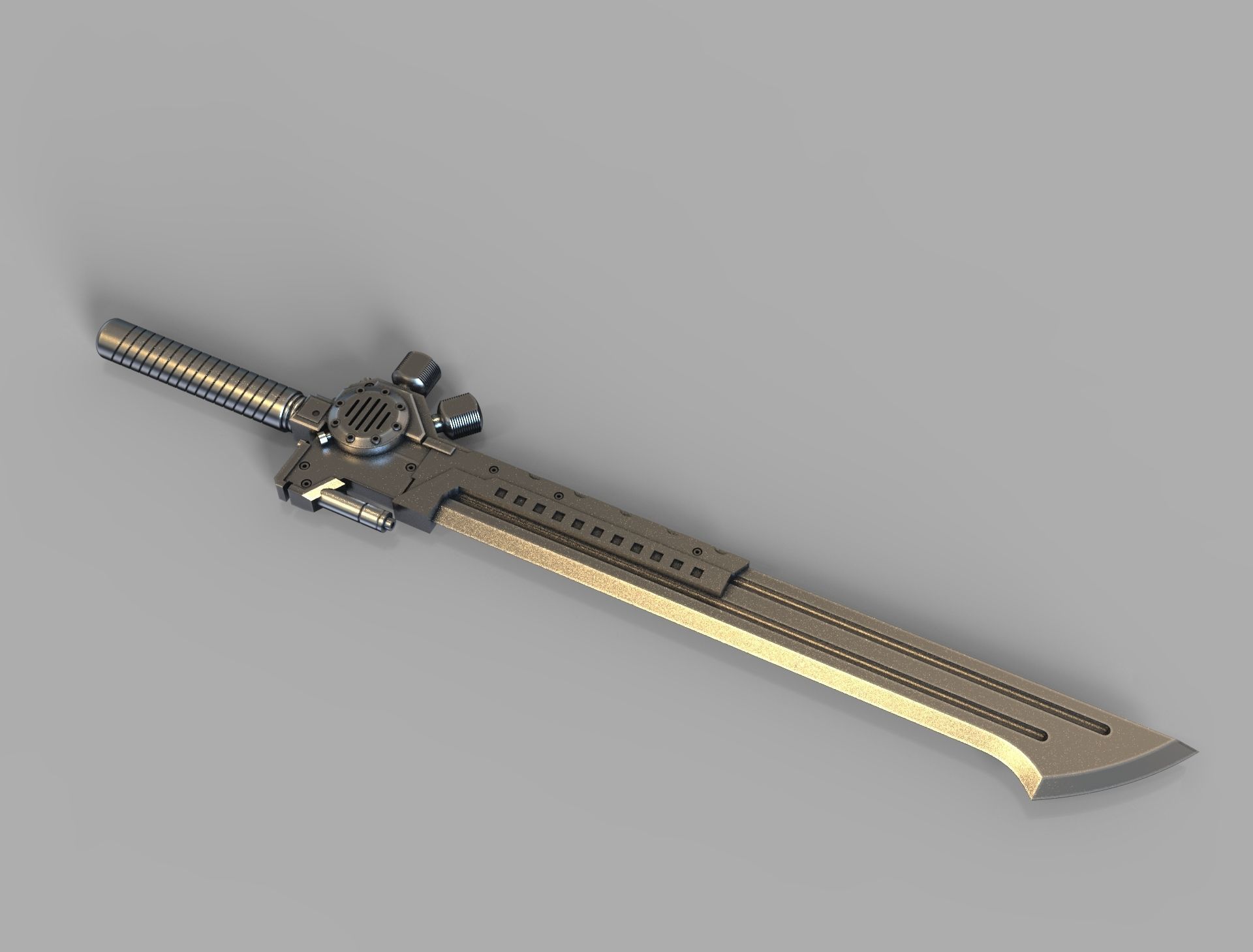 sword steampunk  3D print model 3D print model_2