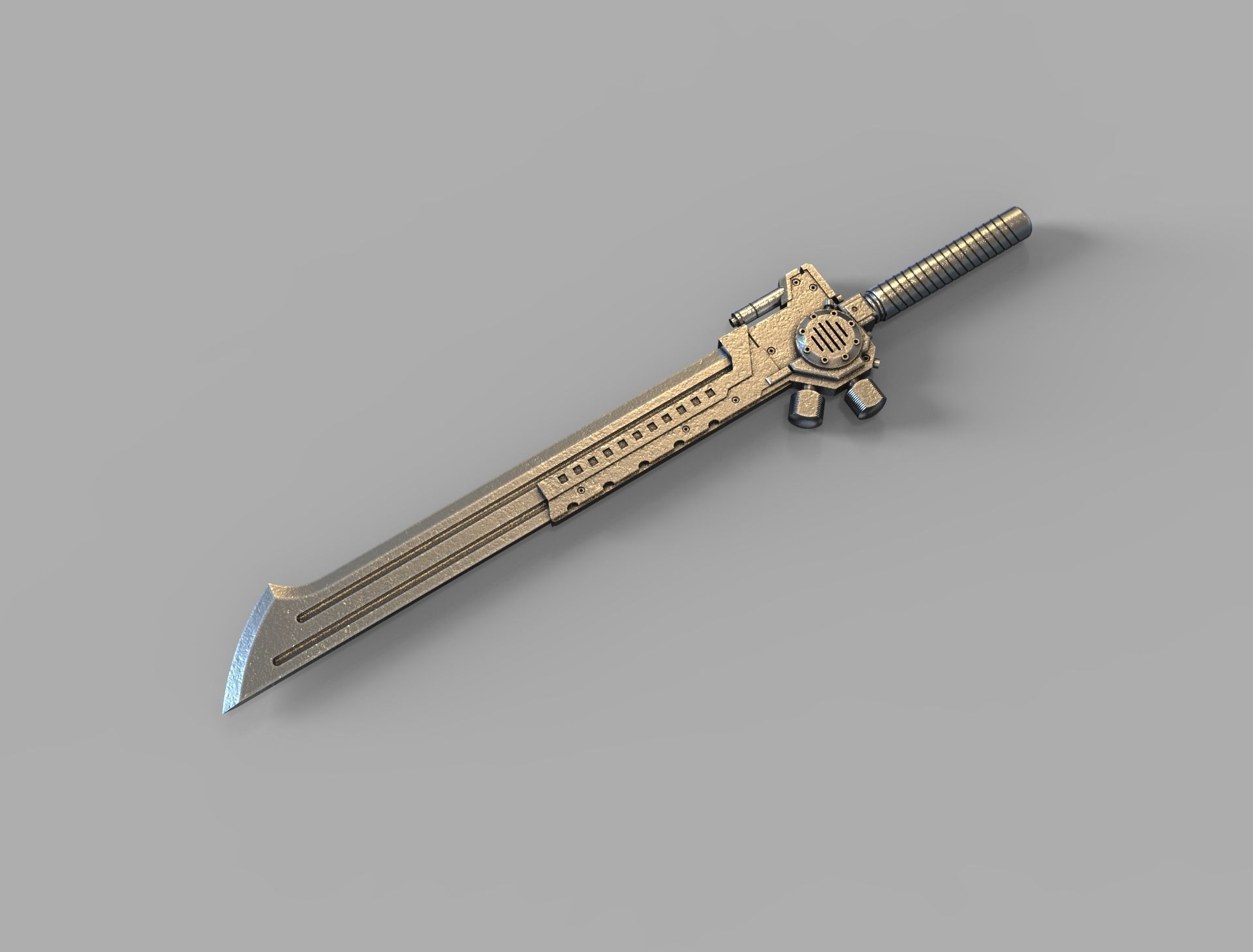 sword steampunk  3D print model 3D print model_1