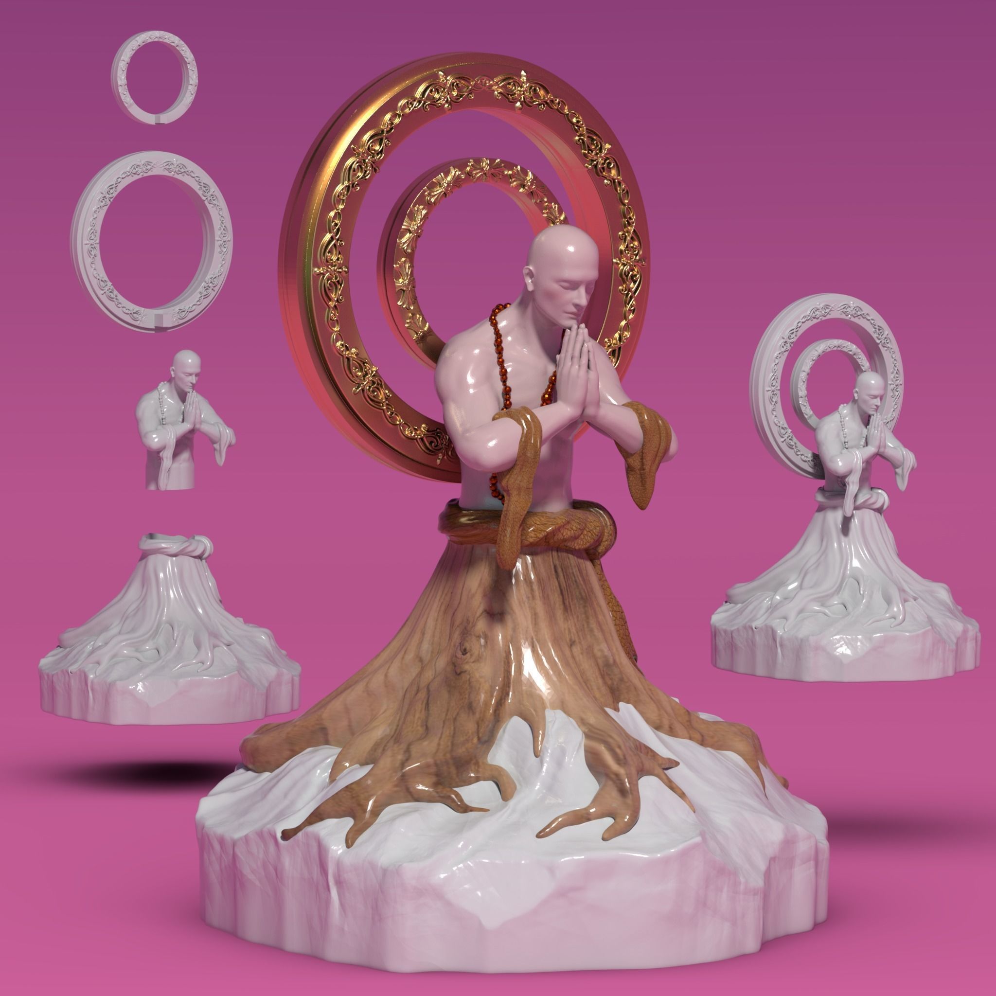 Hombre arbol 3D print model_1