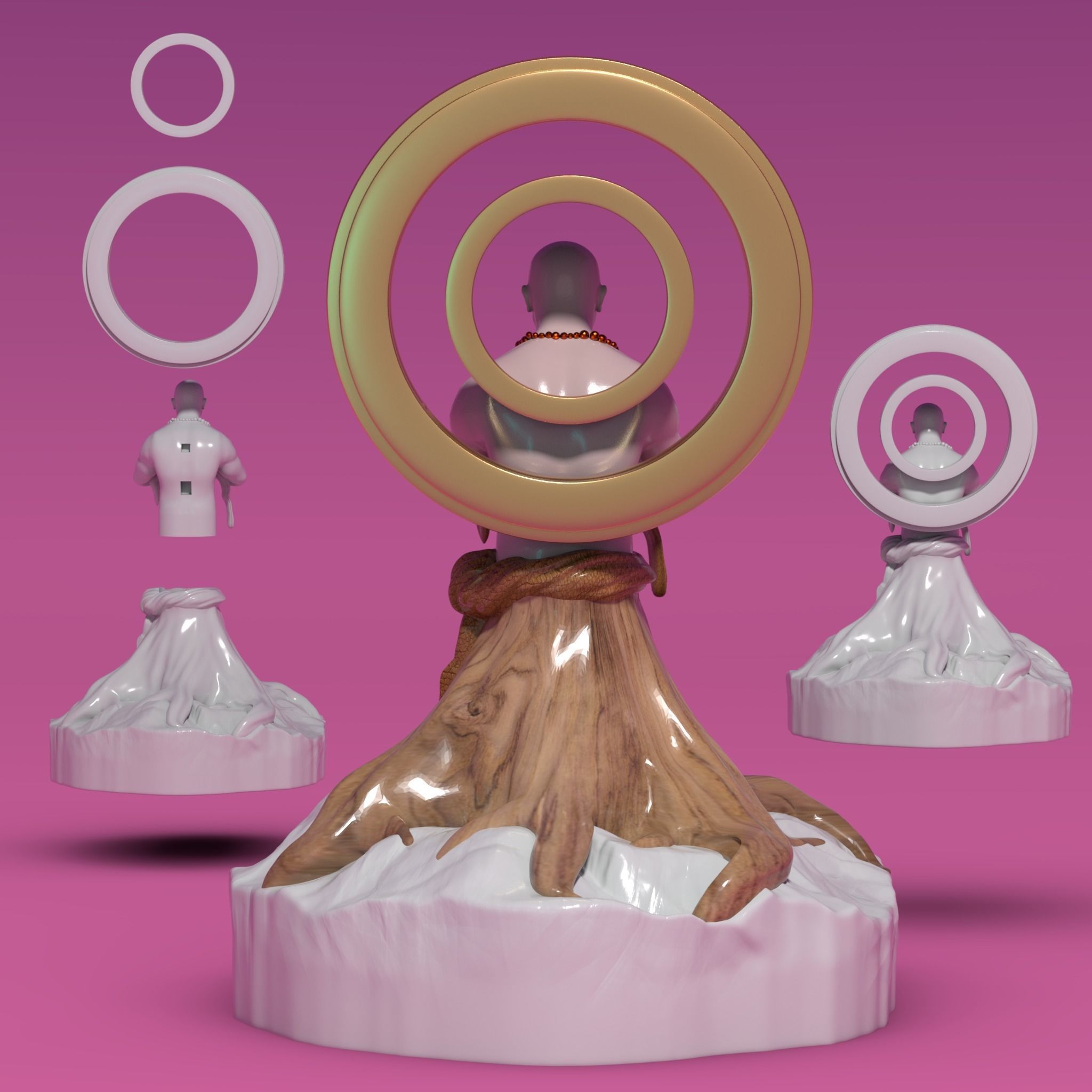 Hombre arbol 3D print model_3