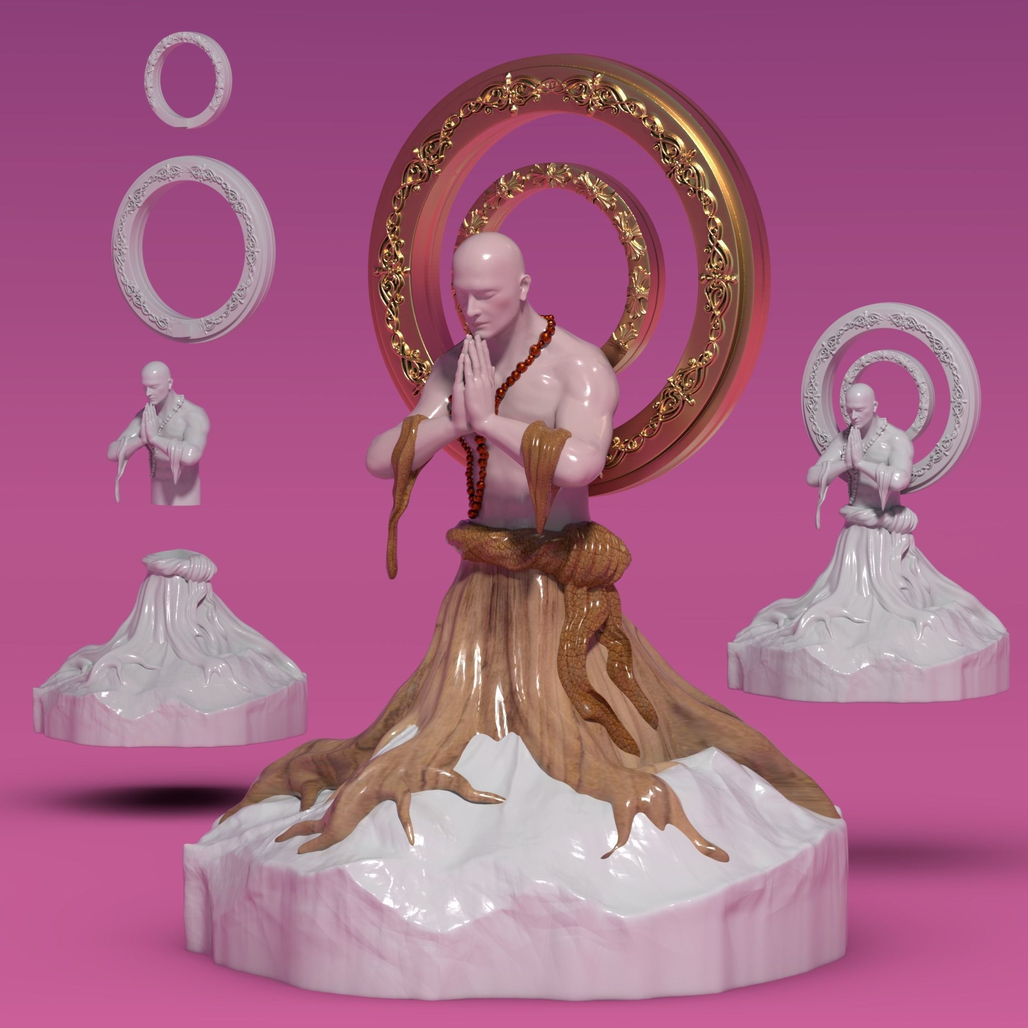 Hombre arbol 3D print model_4