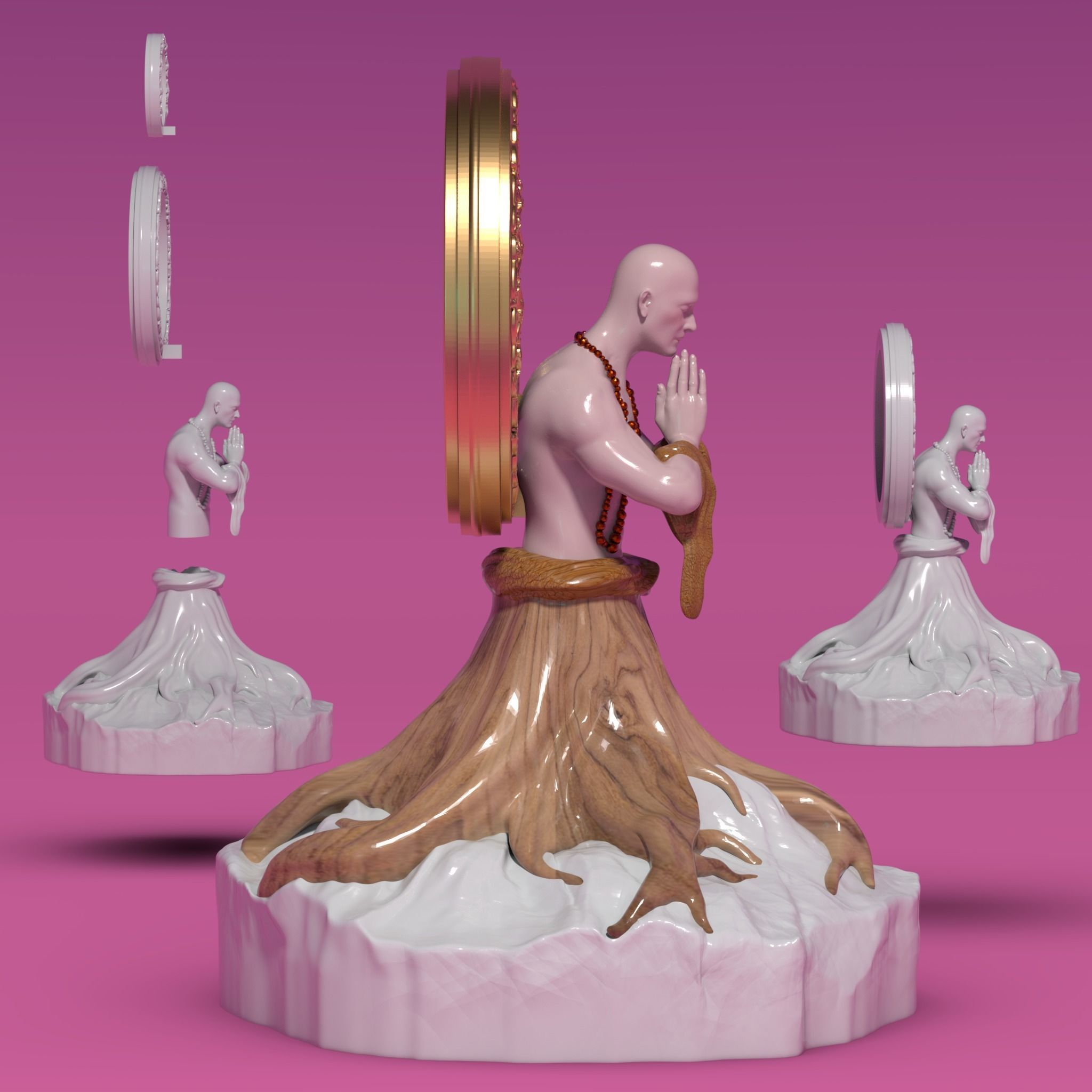 Hombre arbol 3D print model_2