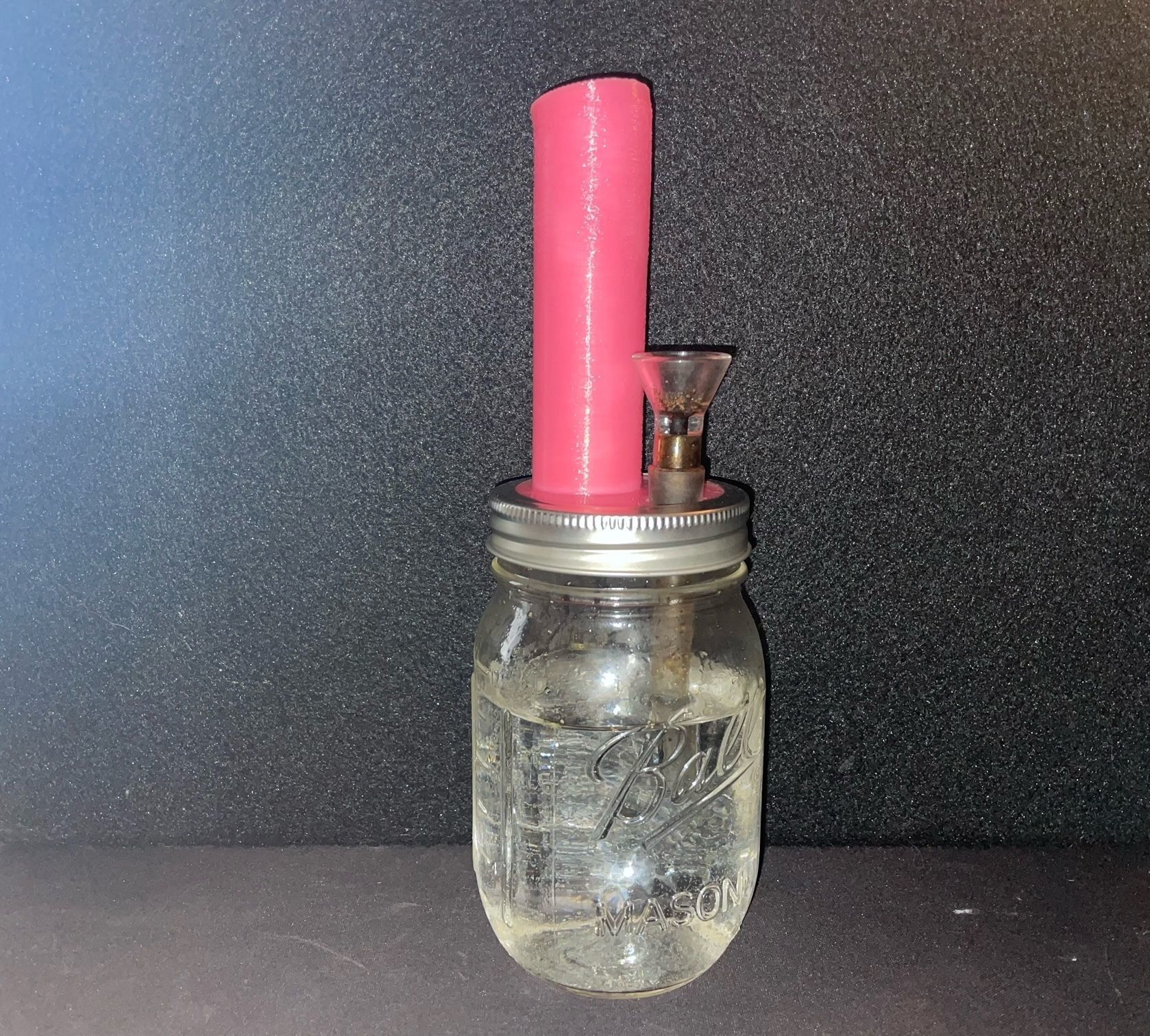 Bong for Mason Jar 3D print model_1
