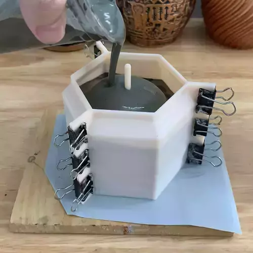 Hex Succulent Pot  mold - 3D print mould