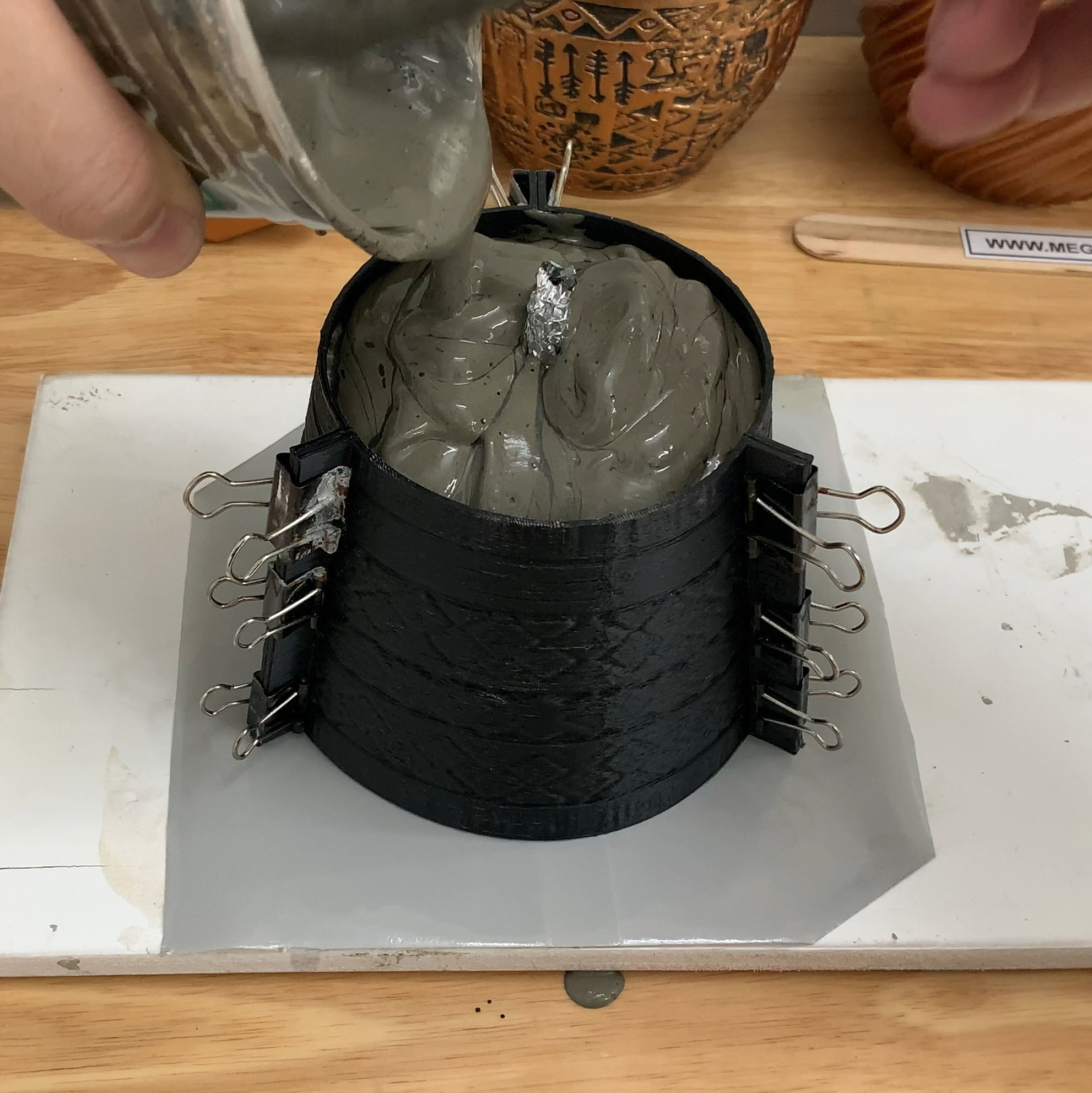 3D printed mold Boho Pot - reuseable mould 3D print model_2