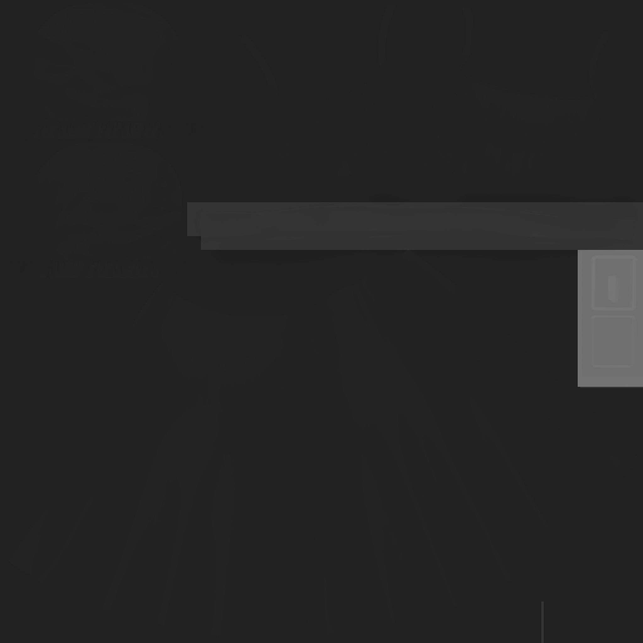 Puff Sleeved Belted Dress with Cutouts Low-poly 3D model_12