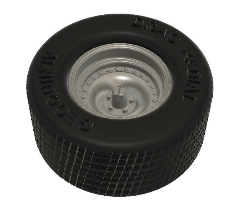 AR Outlaw Wheels with Tires and Brakes for 3D Printing 3D print model_7