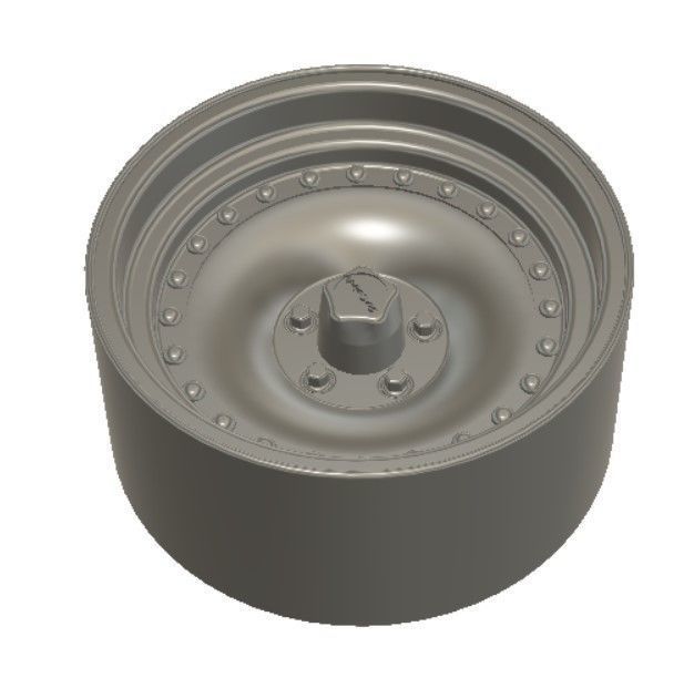 AR Outlaw Wheels with Tires and Brakes for 3D Printing 3D print model_1