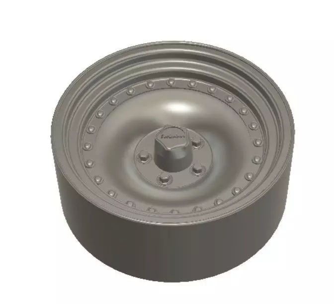 AR Outlaw Wheels with Tires and Brakes for 3D Printing 3D print model_0