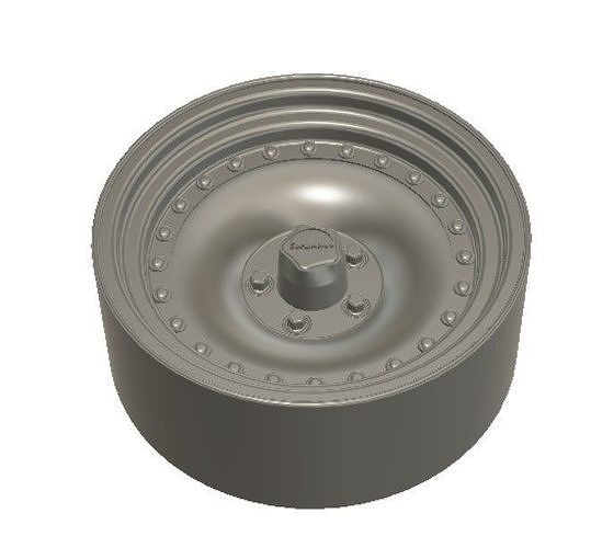 AR Outlaw Wheels with Tires and Brakes for 3D Printing 3D print model