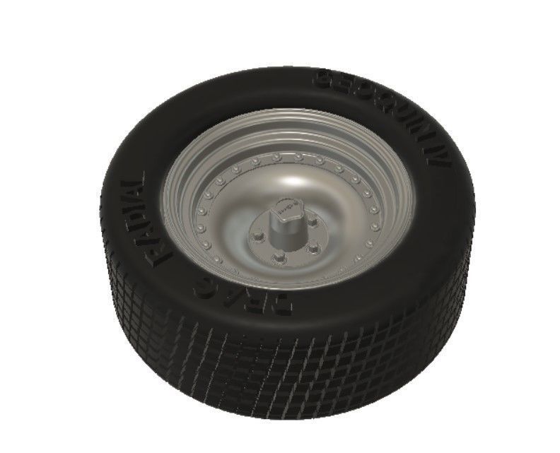 AR Outlaw Wheels with Tires and Brakes for 3D Printing 3D print model_10