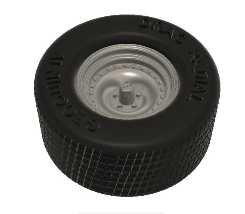 AR Outlaw Wheels with Tires and Brakes for 3D Printing 3D print model_6