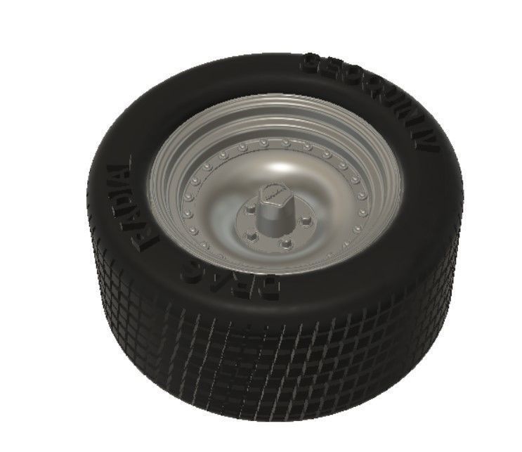 AR Outlaw Wheels with Tires and Brakes for 3D Printing 3D print model_11