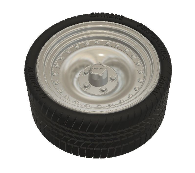 AR Outlaw Wheels with Tires and Brakes for 3D Printing 3D print model_20