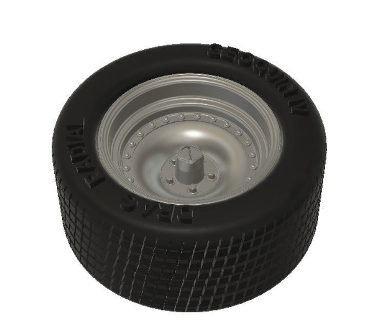 AR Outlaw Wheels with Tires and Brakes for 3D Printing 3D print model_12