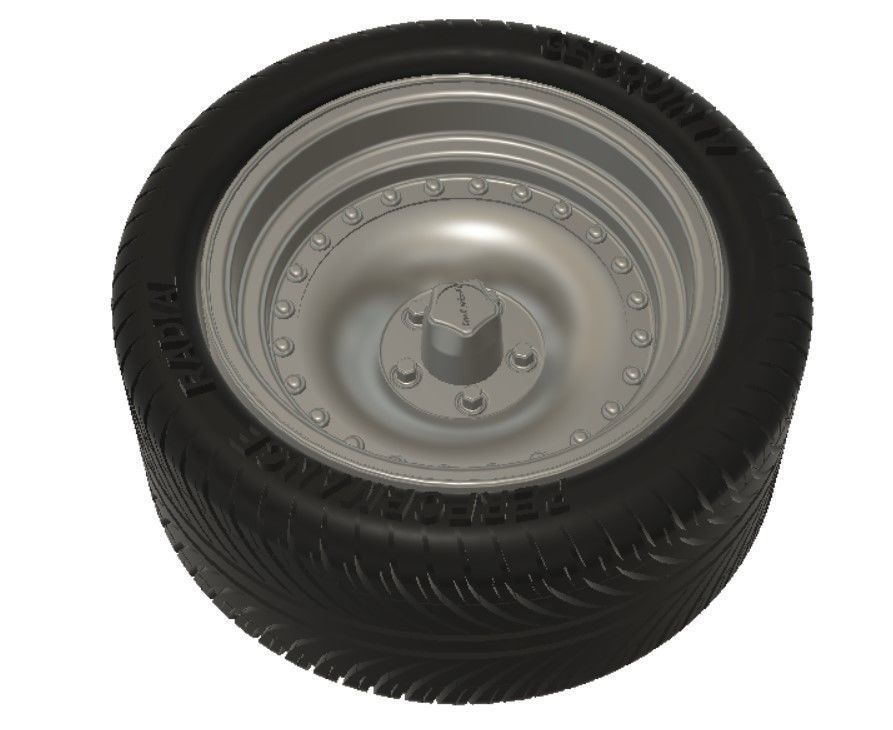 AR Outlaw Wheels with Tires and Brakes for 3D Printing 3D print model_17