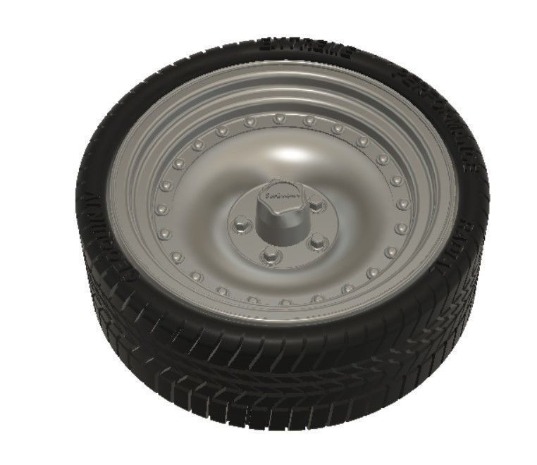 AR Outlaw Wheels with Tires and Brakes for 3D Printing 3D print model_19