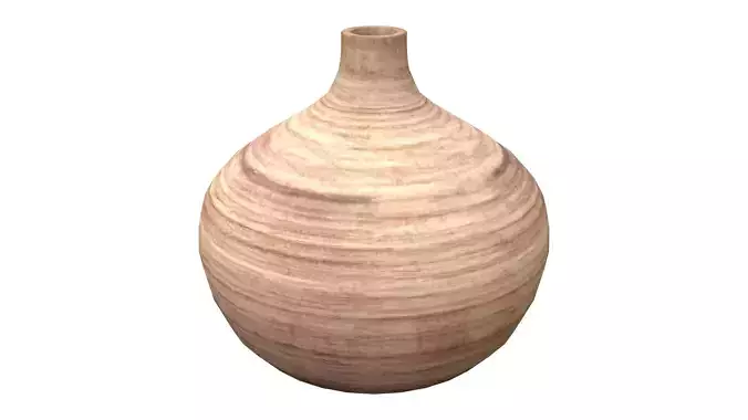 Fat Wooden Vase