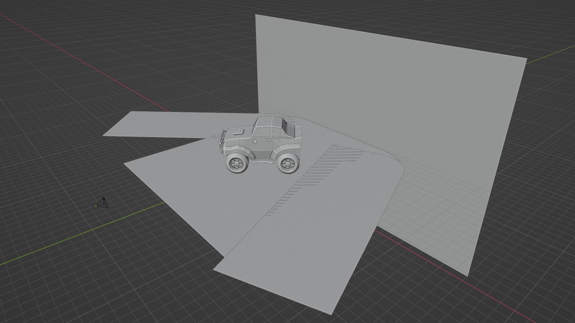 Stylized SUV Car - Low Poly Vehicle Game Asset 3D Model Low-poly 3D model_6