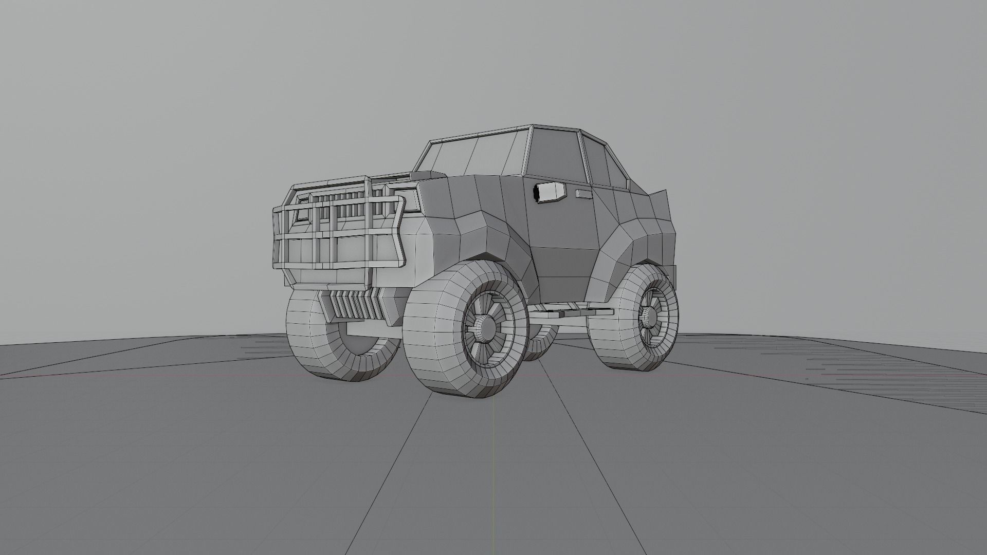 Stylized SUV Car - Low Poly Vehicle Game Asset 3D Model Low-poly 3D model_7