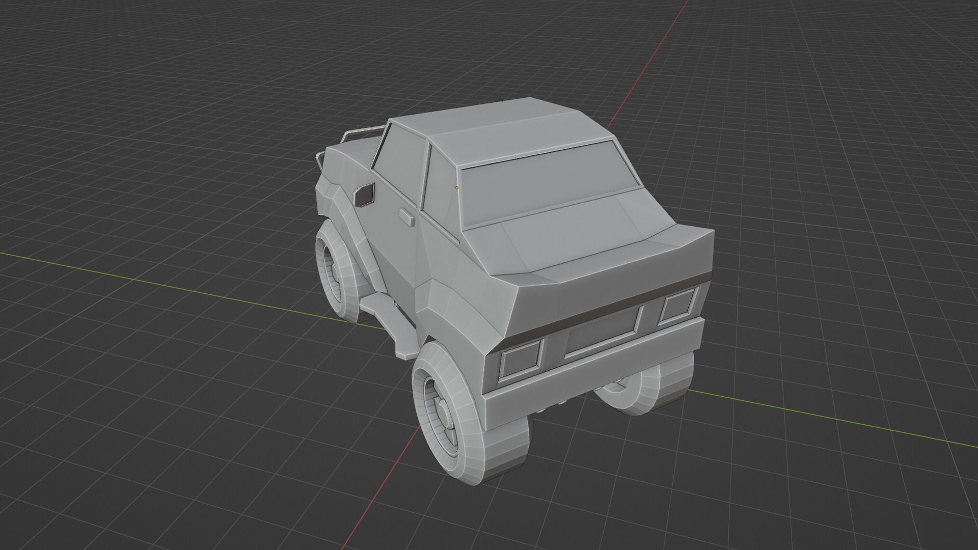 Stylized SUV Car - Low Poly Vehicle Game Asset 3D Model Low-poly 3D model_5